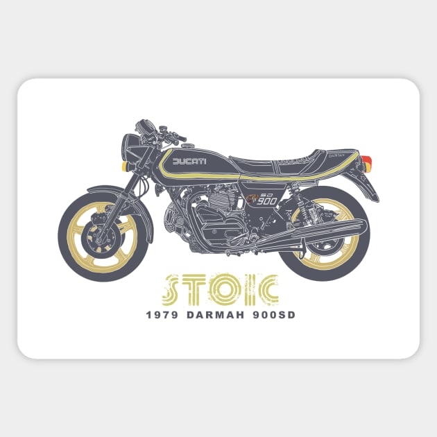 1979 Ducati Darmah 900SD Sticker by Toby Wilkinson